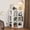 White, variant on ALISENED 3-Tier Corner Cabinet Storage with USB Ports and Outlets,Corner Cube Storage Organizer for Small Spaces,Wooden Cubby Bookshelf with 9 Cubes for Playroom, Bedroom and Living Room (Black)