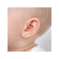 thumbnail image 4 of 925 Sterling Silver Classic 4mm White Simulated Pearl Toddler Earrings Baby, 4 of 7