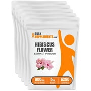BulkSupplements Hibiscus Flower Extract Powder - 800mg per Serving - 5 Kilograms (11 lbs) - 6250 Servings