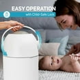 thumbnail image 6 of L.A.  Magic Diaper Pail - Patented Odor-Free System with Child-Safe Lock, No Refills Required, White, 6 of 7