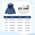 thumbnail image 2 of Usaibhir Toddler Girls Boys Fleece Jackets Double Sided Plush Zip Up Hooded Coat Solid Color Warm Winter Cute Outwear 6M-4T, 2 of 7