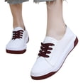 thumbnail image 2 of YOUYEDIAN Sneakers for Women Fashion Round Toe Comfy Platform Canvas Sneakers Versatile Casual Slip On Flat Shoes, 2 of 5