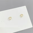 thumbnail image 4 of Sonducket 3 pares de pendientes de brazalete geométricos de corazón para mujer, tachuelas de Zirconia, joyería que combina con todo, regalo de Ropa, zapatos y accesorios Miscelánea Sonducket AP017079-00, 4 of 6