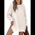 thumbnail image 4 of Sudadera de Larga con Cremallera y Abertura para Mujer, Estilo Informal, con Capucha y Cremallera, para Otoño Albaricoque XL, 4 of 10