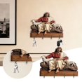 thumbnail image 2 of Tablette Décorative Murale avec Design de Clé pour l'Organisation de la Maison et l'Entrée, 2 of 7