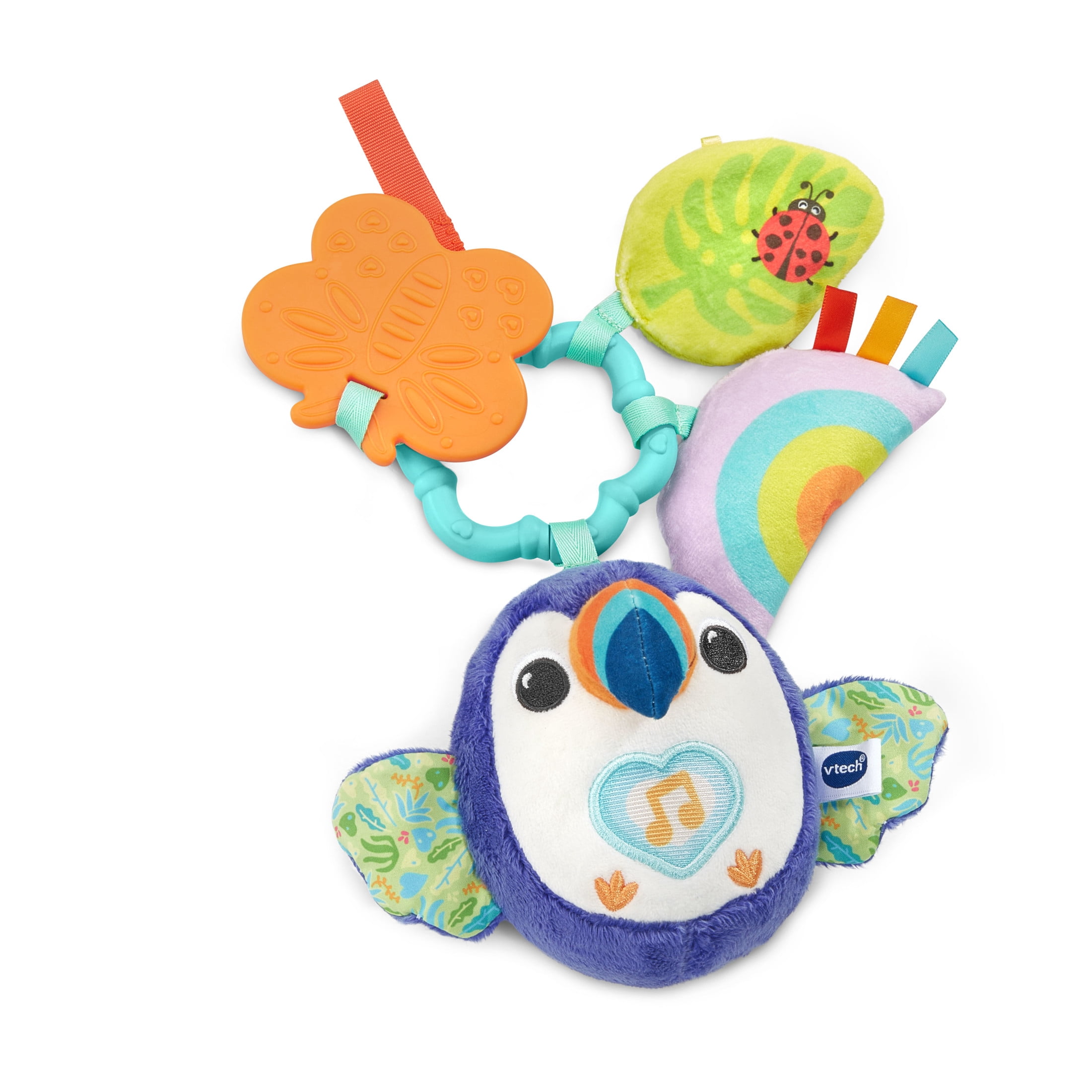VTech Take Along Toucan Teething Toy for Baby Stroller and Car Seat