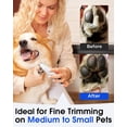 thumbnail image 3 of Deally Dog Paw Trimmer with LED Light, 9 mm Mini Blade (0.35 inches), Smart Display, Type-C Rechargeable Pet Clippers for Small Dogs Cats Trimming Paws, Eyes, Ears, Face, and Rump, 3 of 6