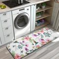 thumbnail image 3 of Pioneer Flower Floral Print Pattern Kitchen Rug Mat,Kitchen Runner Rugs Non Skid Washable,Decorative Kitchen Floor Mats for Kitchen,Sink,Laundry,17"x47.2", 3 of 7
