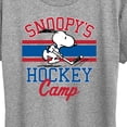 thumbnail image 3 of Peanuts - Snoopy's Hockey Camp - Women's Short Sleeve Graphic T-Shirt, 3 of 6