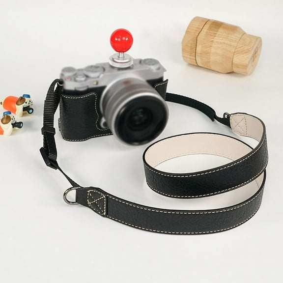 For Fujifilm X-M5 Camera Half Protective Case Green Black Brown PU Leather Cover Half Base Mount Hand Grip With Strap