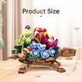 thumbnail image 6 of Turtle Planter Flower Pots Building Blocks Set Turtle Succulent Pot Planters Cute Toys with Plants, Succulent, Mushroom Home Office Desk Garden Decor Plant Lovers Gifts for Woman (510Pcs), 6 of 7