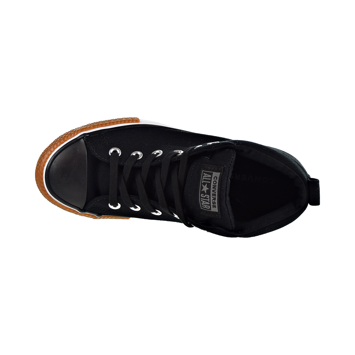 Converse Chuck Taylor All Star Street Mid Kids Shoes Black/Black/White 661908f - image 5 of 6