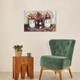 thumbnail image 2 of Mason Jars Set Floral and Botanical Wall Art Print White 24x16, 2 of 5