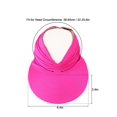 thumbnail image 2 of Luxtrada Womens Sun Visor Hat Wide Brim Summer UV Protection Beach Sport Cap Beach Cap Sun Hat (Red), 2 of 7