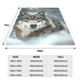 thumbnail image 3 of Balery Majestic Snowy Wolf Manta de Felpa Suave y Acogedora – Cobija de Franela Aterciopelada para Cama, Lavable y Cálida para Sofá, Mascotas, Transpirable-80"x60", 3 of 7
