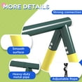 thumbnail image 6 of Outsunny 5-in-1 Metal Swing Set with Nest Swing and Basketball Hoop, Yellow, 6 of 9