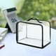 thumbnail image 3 of Bolsa de almacenamiento plegable transparente para ropa y viajes | Organizador de tela plástica duradera con asa reforzada, 3 of 3