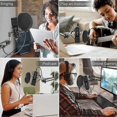 thumbnail image 3 of BM858 Microphone Kit Studio USB Computer Condenser Microphone with Adjustable Arm Stand Shock Mount, 3 of 4