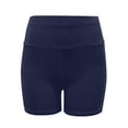 thumbnail image 4 of Siminsem Women's 5 Inch High Waisted Biker Shorts with Pockets Tummy Control Spandex Yoga Shorts for Women Buttery Soft Workout Gym Athletic Running Shorts 4 Way Stretch, Navy,S, 4 of 6