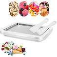 thumbnail image 2 of Ice Cream Sorbet Frozen Yogurt Machine Quick Cooling Plate with Scrapers Perfect for Making Soft Ice Cream and Smoothies,2 ice cream machine 4 scrapers, 2 of 8