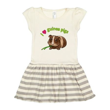 

Inktastic I Love Guinea Pigs Gift Toddler Girl Dress