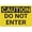 Warning Sign 3, variant on Caution Do Not Enter When Machine In Use Sign 8"x12", Safety Restriction Alert Attention Caution Warning Notice Aluminum Metal Tin Sign Plate, Indoor Outdoor Use