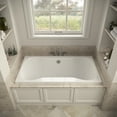 thumbnail image 3 of Streamline N-4460-766-CH 60 in. x 32 in. Acrylic Soaking Drop-In Bathtub in Glossy White, With External Drain in Polished Chrome, 3 of 13