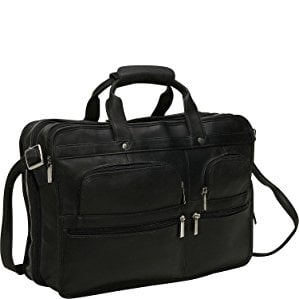 Black One Size David King & Co Expandable Laptop Briefcase