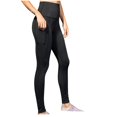 thumbnail image 3 of Pantalons pour Femmes Taille Haute Mode Décontractée Femmes Solide Span Dames Taille Haute Pantalons Larges Pantalons de Yoga Pantalons Complets Liquidation, 3 of 3
