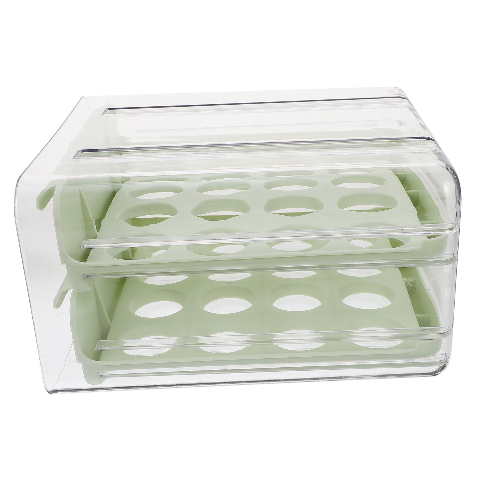 CRILSTYLEO Household Egg Organizer Fridge Organizer Eggs Plastic Refrigerator Organization 1Set
