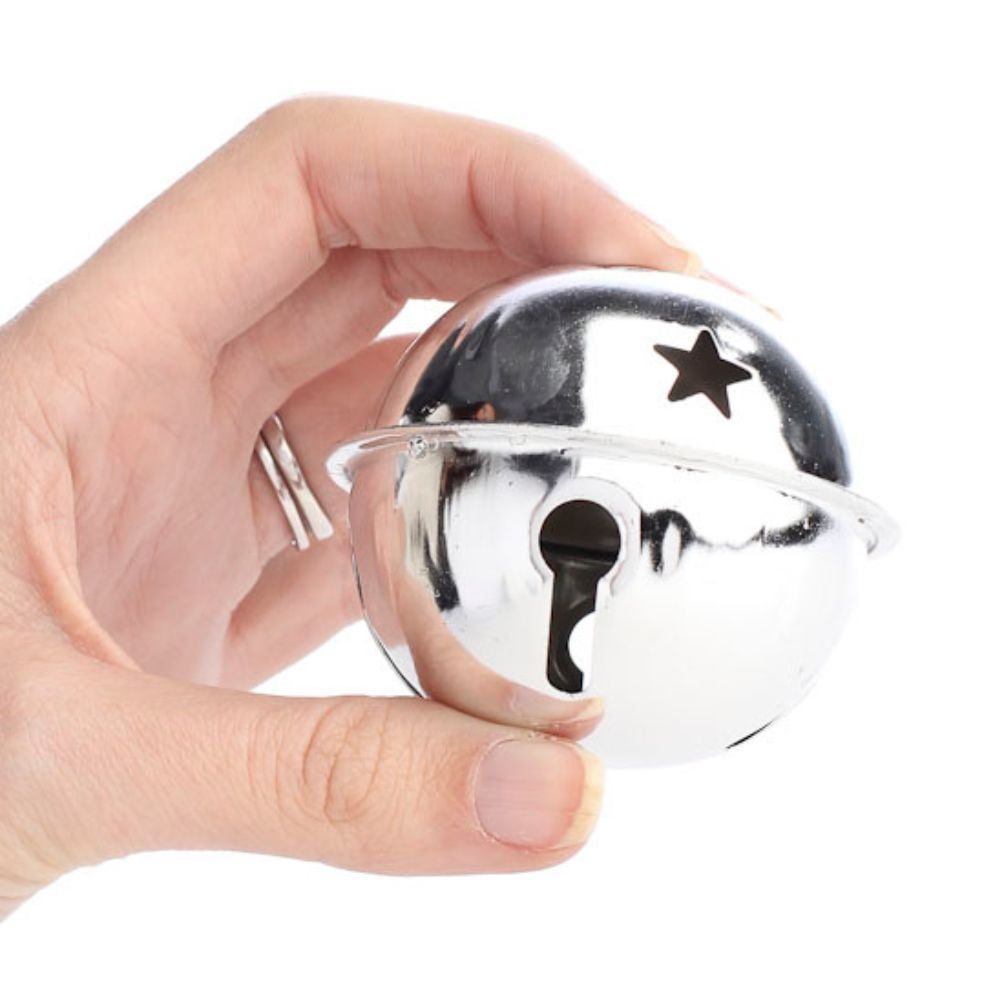 12pc Silver Sleigh Bell Set - for Christmas and Winter Decor - Factory Direct Craft
