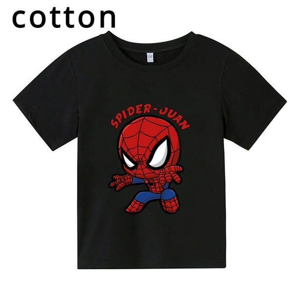 Camisetas de Spiderman con estampado de dibujos animados para ninos y ninas camisetas de verano de manga corta ropa para ninos de 3 a 14 anos Walmart en linea