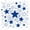 Blue White, variant on Manfei Lovely Sparkle Stars Print Shower Curtain 72Wx72L,Kawaii Cartoon Theme Bathroom Curtain,White Black