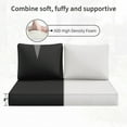 thumbnail image 5 of Kimunuk Outdoor Loveseat Cushion Set, 46" x 26" x 5" Waterproof Patio Furniture Cushions for Couch Bench Swing, Black, 5 of 6