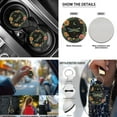 thumbnail image 5 of Yuyamidu Dragonfly Car Seat Cover Full Set of 13 Flowers Auto Steering Wheel Cover Seat Belt Strap Pads Cup Coasters Armrest Cover Pad Keychain Car Accessories, 5 of 6