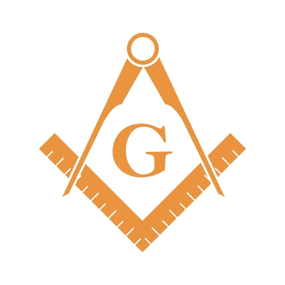Freemasonry Emblem Sticker Decal Die Cut - Self Adhesive Vinyl - Weatherproof - Made in USA - Many Color and Sizes - freemason masonic masonry