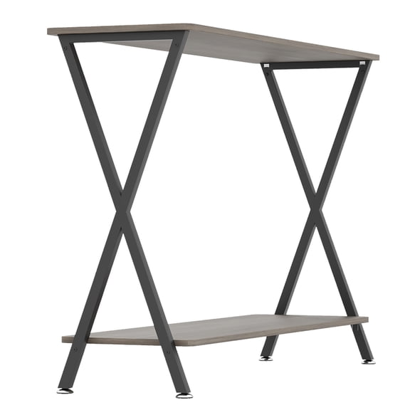 41.3" Narrow Console Table – 2-Tier Farmhouse Sofa Table with Open Shelves – Space-Saving Hallway Entry Table for Behind Couch or Living Room
