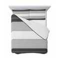 thumbnail image 7 of Black Grey Stripe Twin XL Size Down Alternative Comforter, Lightweight Comforter Quilt Bedding Set with Pillow Shams Modern Art Horizontal Striped All Seasons Bed Comforter Duvet Insert 68"x98", 7 of 7