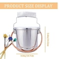 thumbnail image 3 of Paint Brush Washer,Stainless Steel Paint Brush Holder with Large Capacity Wash Tank and Removable Sc, 3 of 5