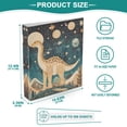 thumbnail image 3 of FORMRS 3 Ring Binder 1.5 inch with Pockets Clip Board 200 Sheets Capacity, Dinosaur at Night, 3 of 8