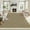 Tawny, variant on GlowSol Yellow Brown Runner Rug 2x6, Washable Indoor Carpet, Non-Slip Faux Wool Hallway Runner, Modern Entryway Rug for Bedroom Living Room