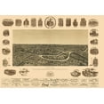 thumbnail image 2 of Giraud 14x11 White Modern Wood Framed Museum Art Print Titled - Dallas Texas - Giraud 1892, 2 of 4
