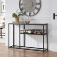 thumbnail image 5 of MCombo  Narrow Console Table with Storage Shelf for Living Room, MDF Sage80 - 7'6" x 10'9" Brown Wood, Steel Wood, Steel Industrial, Farmhouse Wood,, 5 of 7
