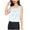 White, variant on Posijego Women's Silk Satin Tank Tops Casual Summer Crew Neck Sleeveless Tops Basic Tank Shirts Work Blouses