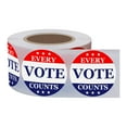 thumbnail image 2 of Officeship 500 Pcs Autocollants 2 Pouces Dia Chaque Vote Compte, 2 of 5