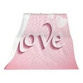 thumbnail image 2 of SLYNSHome Valentine's Day Gift Flannel Blanket for Mom,Wife,Throw Blanket for Couch Sofa or Bed Decorative Cozy Comfy Blanket - Pink, 2 of 5