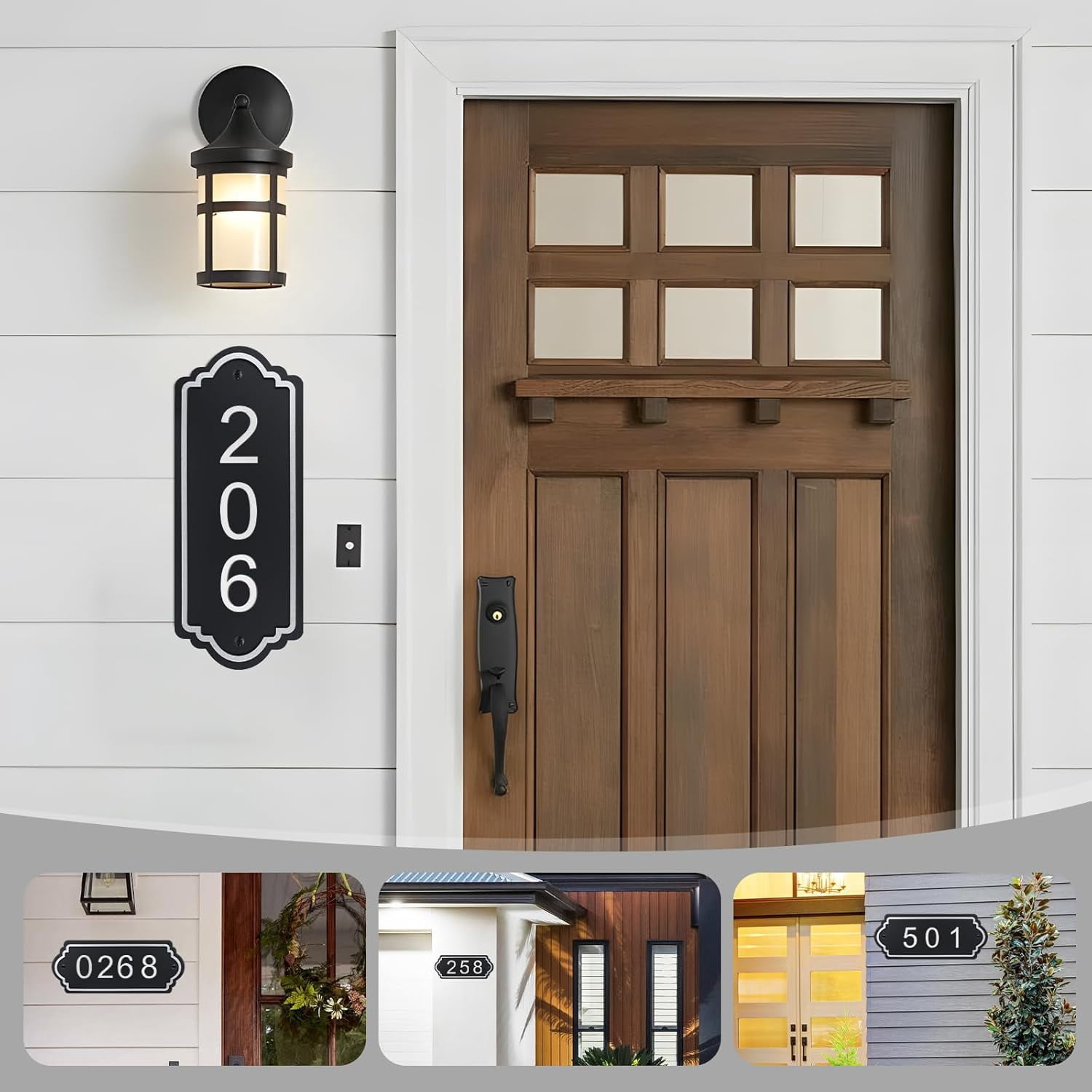 House Numbers, Address Plaques, Mailbox Numbers, Featuring Two Sets of 0-9 Numeric Combinations, Personalized Address Signs