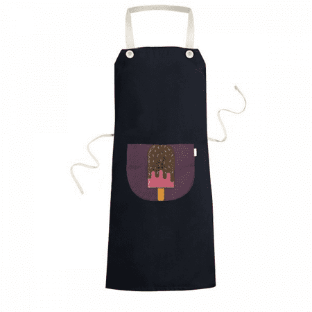 

Chocolate Needle Crispy Sweet Ice Apron Bib Sarong Cooking Baking Kitchen Pocket Pinafore