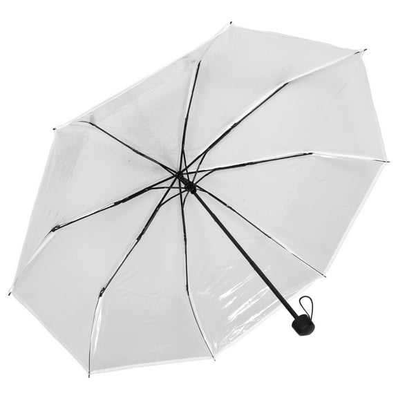 Raindrops Small Umbrella Outdoor Fully Automatic Ten-bone Folding Transparent Travel