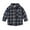 Navy Blue, variant on GYRATEDREAM Toddler Baby Boys Button down Plaid Shirt Kids Cotton Long Sleeve Lapel Warm Thicken Shirt Coat Top with Pockets Children Fall Winter Clothes Navy Blue for 2-10 Years